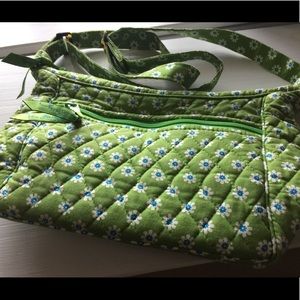Vera Bradley green flowered purse